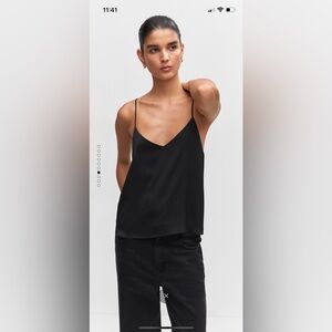 Mango Silk Top NWT